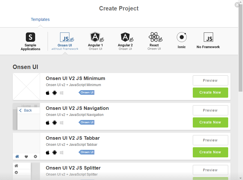 onsen framework